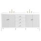 James Martin Vanities Myrrin 72" Double Vanity in Bright White with 3 cm White Zeus Quartz Top, , large