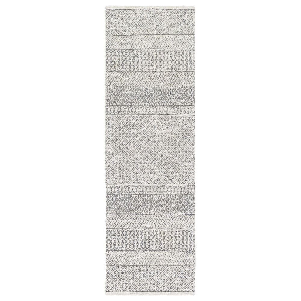 Surya Maroc MAR-2301 2"6" x 6" Beige, Ivory and Charcoal Runner, , large