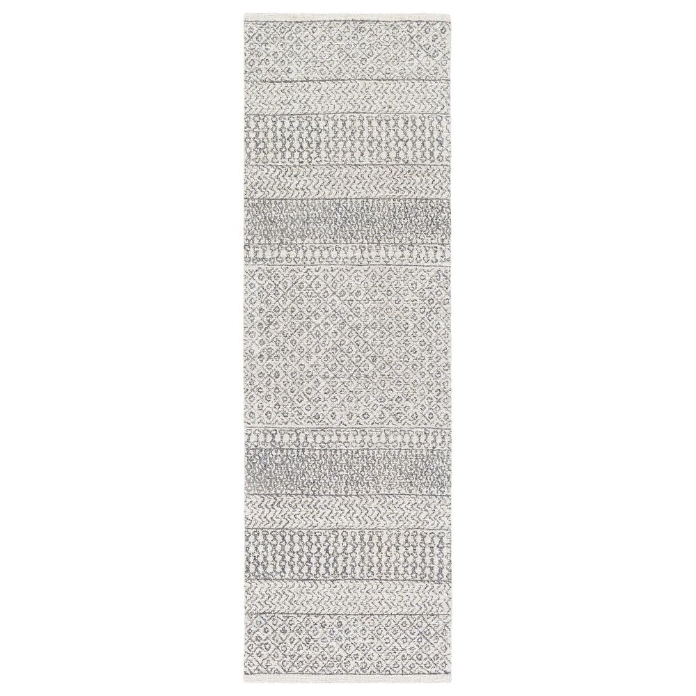Surya Maroc MAR-2301 2"6" x 6" Beige, Ivory and Charcoal Runner, , large