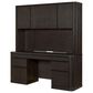 Wycliff Bay Tulane Office Credenza with Hutch in Dark Chocolate, , large