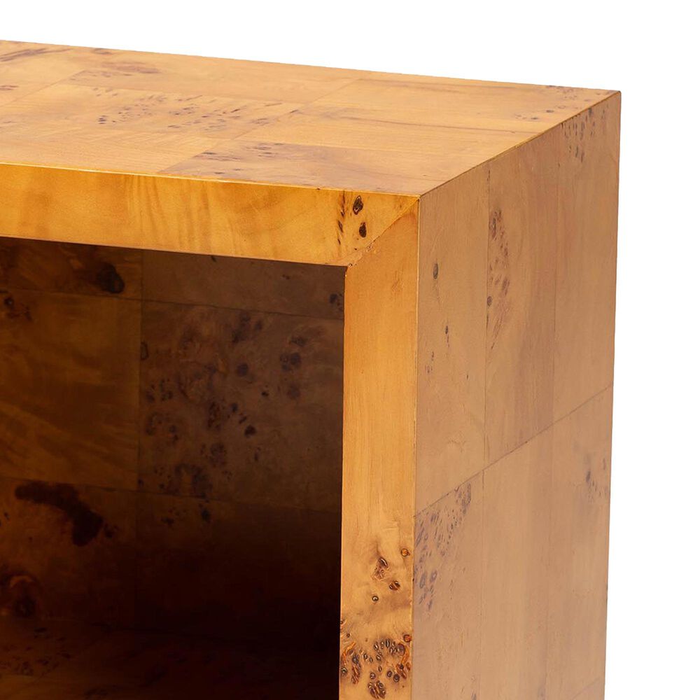 Baxton Studio Camira 1-Drawer Nightstand in Light Mappa Burl, , large