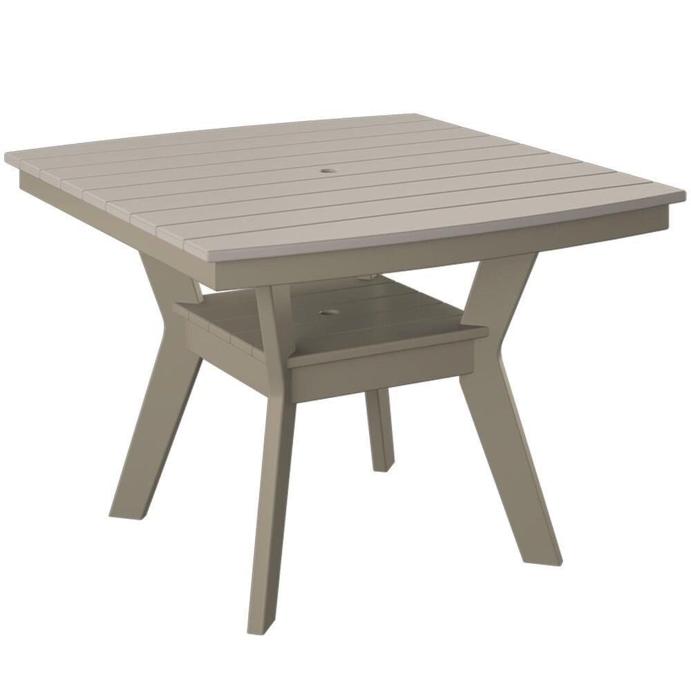 Amish Orchard Coastal 44" Square Dining Table in Sand and Weatherwood, , large
