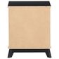 Linon Home Decor Polly 2-Drawer Nightstand in Black, , large