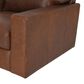 Bordeaux & Co Leather Swivel Chair in Brown, , large