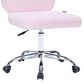 Impressions Vanity Hello Kitty Teddy Fur Swivel Vanity Chair in Silver, , large