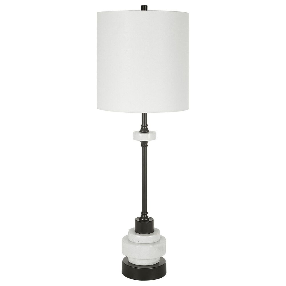 Uttermost Alliance Buffett Lamp in White and Black, , large