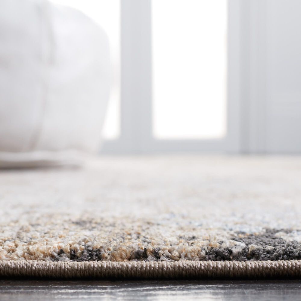 Safavieh Jasmine 2&#39;2&quot; x 9&#39; Grey and Gold Runner, , large