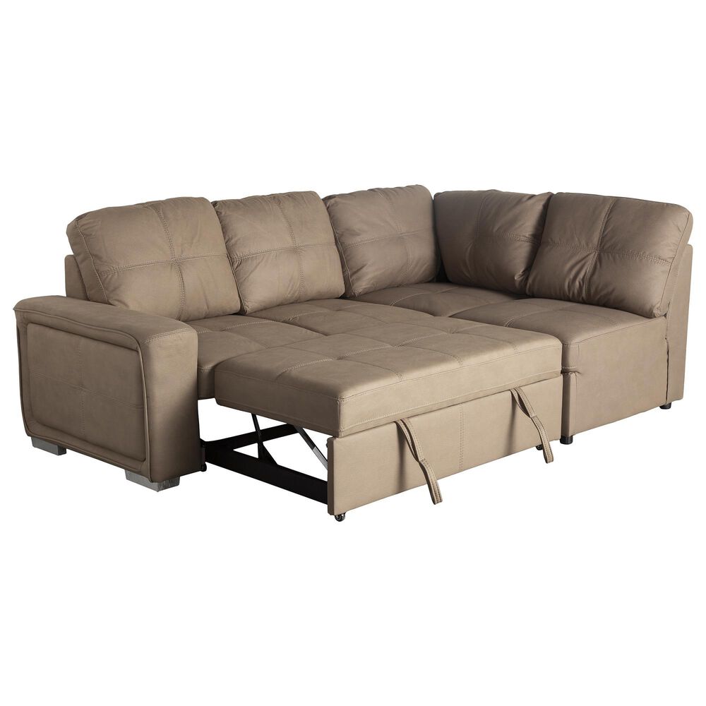 Amalfi Leather Sectional Sofa With Chaise Baci Living Room