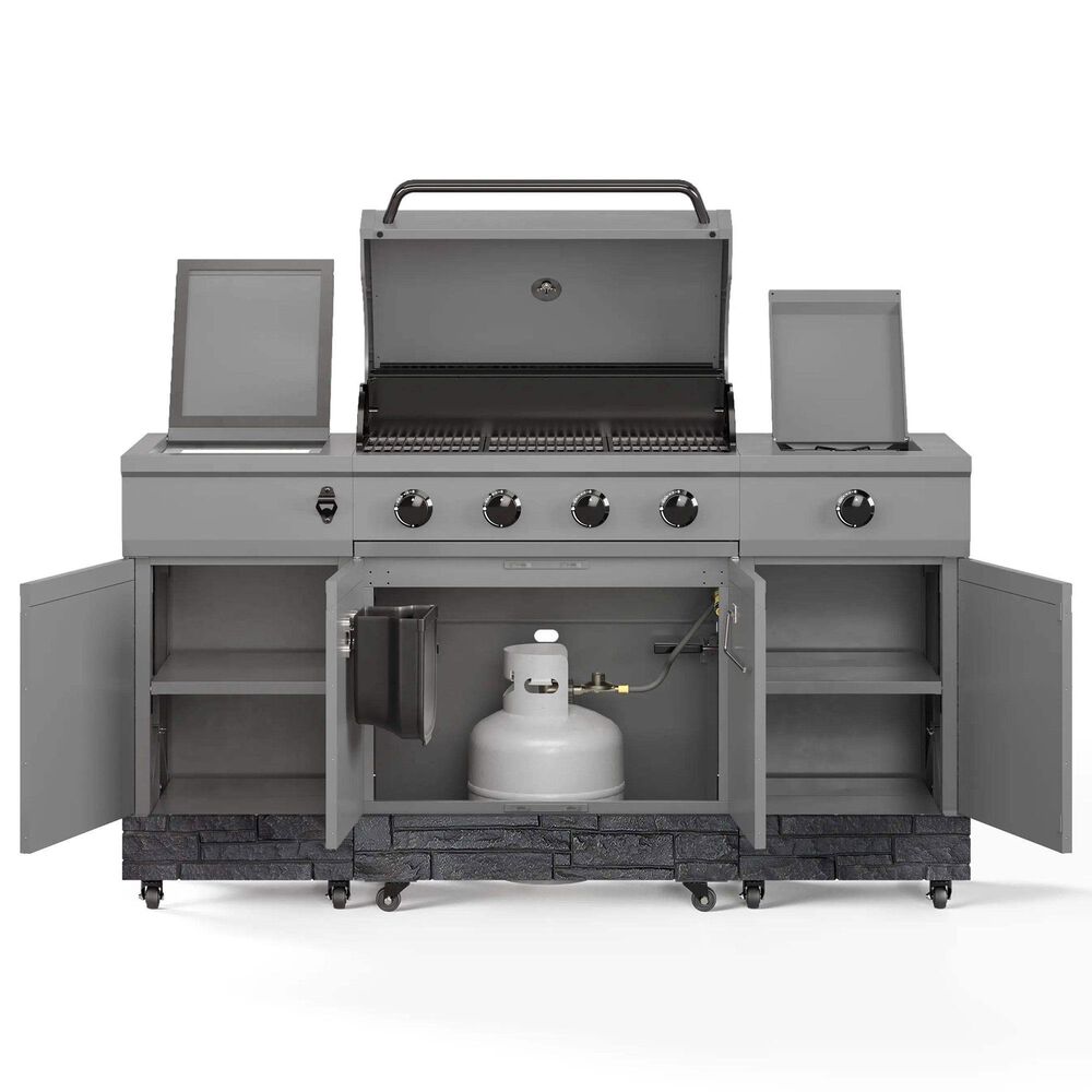 Tytus Fresno 5-Burner Convertible Grill in Gunmetal and Graphite, , large