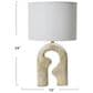 Creative Coop Sydney Abstract Table Lamp in Distressed Natural, , large
