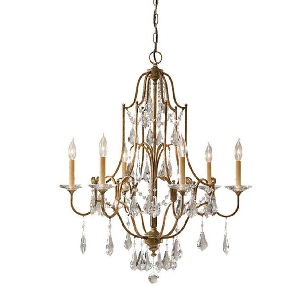 Other Valentina 6 Light Chandelier in Oxidized Bronze, , large
