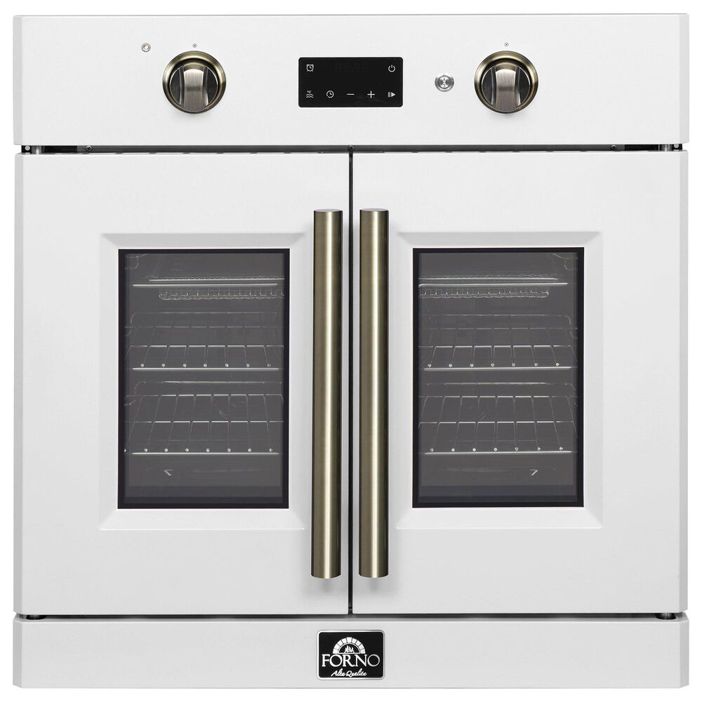 Forno Asti 30" Single Electric Wall Oven with French Door in White, , large