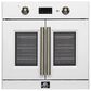 Forno Asti 30" Single Electric Wall Oven with French Door in White, , large