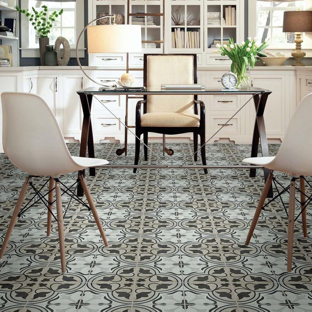 Shaw Revival Mirasol Pearl 8" x 8" Porcelain Tile, , large