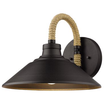 Golden Lighting Journey Wall Sconce in Natural Black, , large