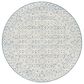 Surya Louvre LOU-2304 8" Round Navy, Ice Blue and Cream Area Rug, , large