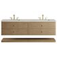 James Martin Allamari 72" Double Bathroom Vanity in Dune Mist with 3 cm Siberian Silestone Top, Rectangular Sinks and FreePower Wireless Charger, , large