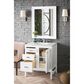 James Martin Addison 30" Single Bathroom Vanity in Glossy White with 3 cm Arctic Fall Solid Surface Top and Rectangular Sink, , large