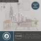 Vaxcel Harris 9-Light Chandelier in Satin Nickel, , large