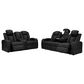 Ashley Caveman Den 2-Piece Power Reclining Living Room Set in Midnight, , large