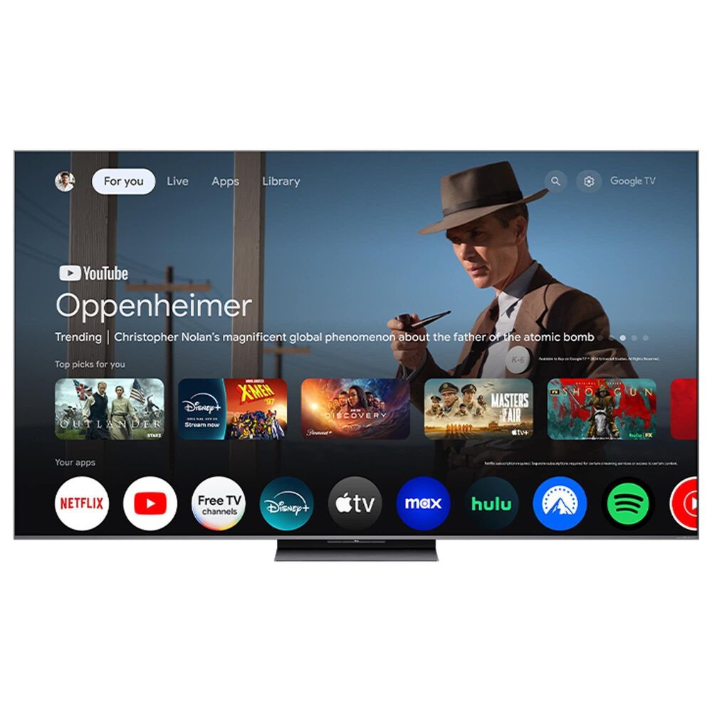 TCL 85&quot; Class QM8K Series 4K UHD HDR QD-Mini LED - Smart Google TV with Q Class 7.1.4 Channel Soundbar System in Black, , large