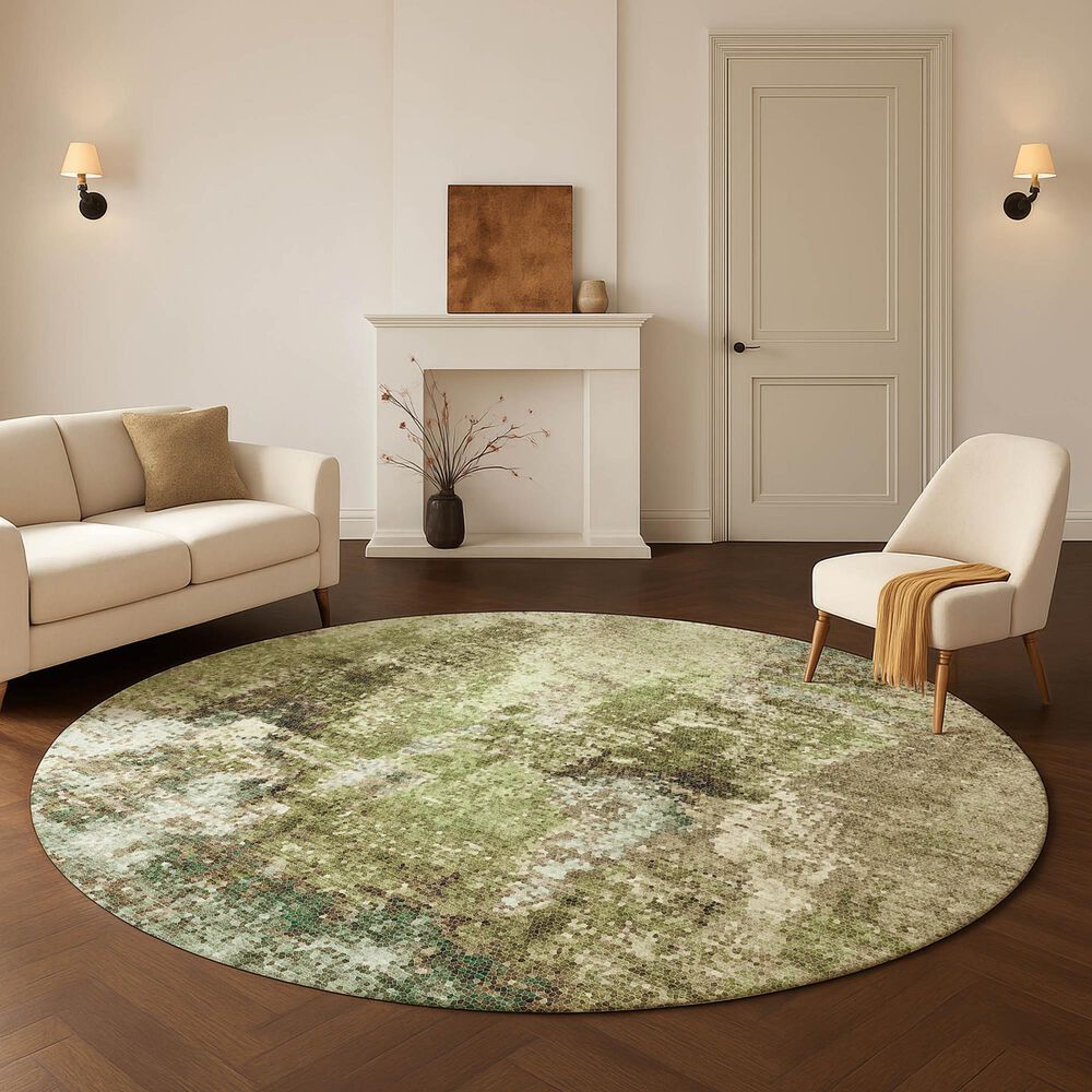 Dalyn Rug Company Lumara Aloe 8' Round Area Rug, , large