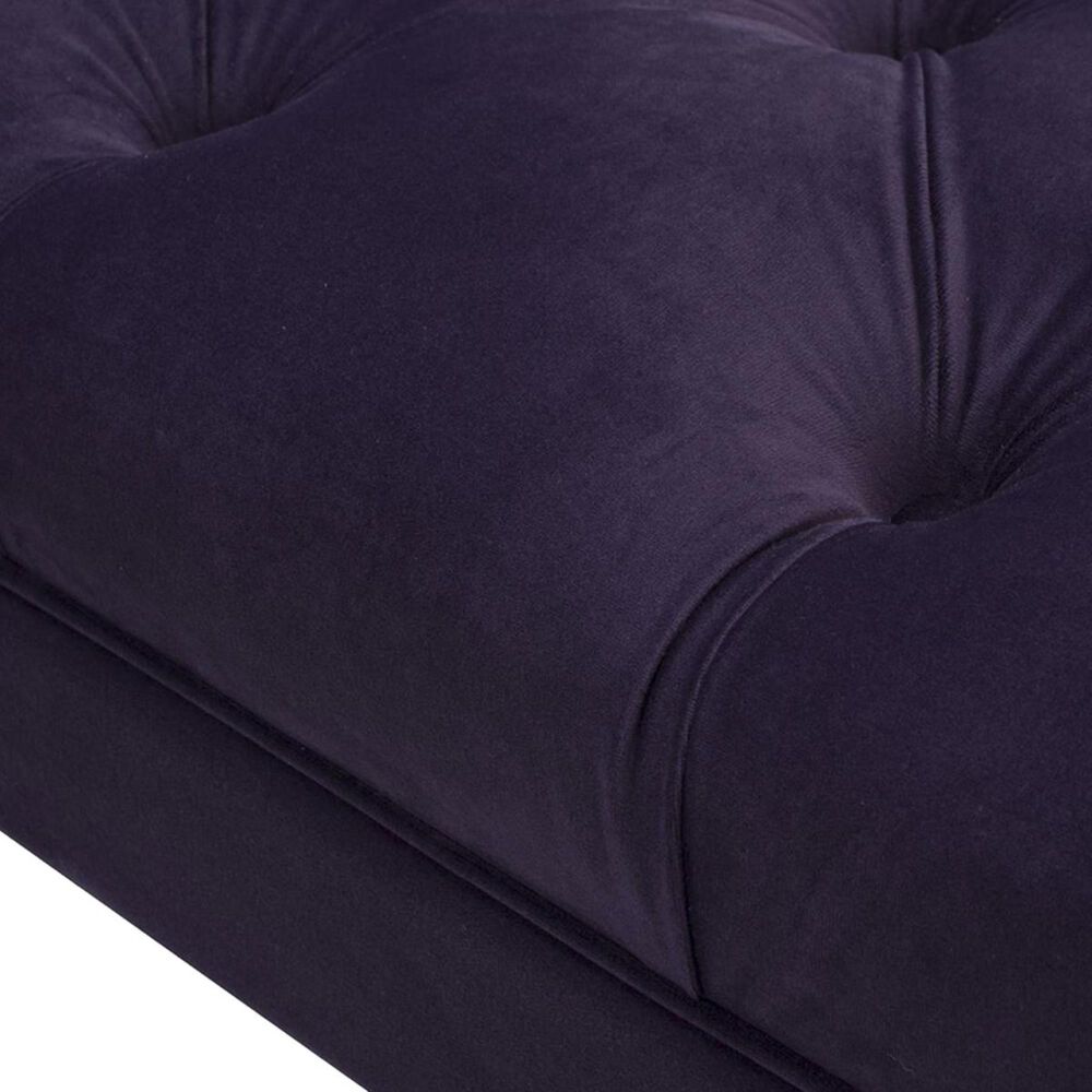 Jennifer Taylor Home Alma Tufted Flared Arm Entryway Bench in Purple NFM