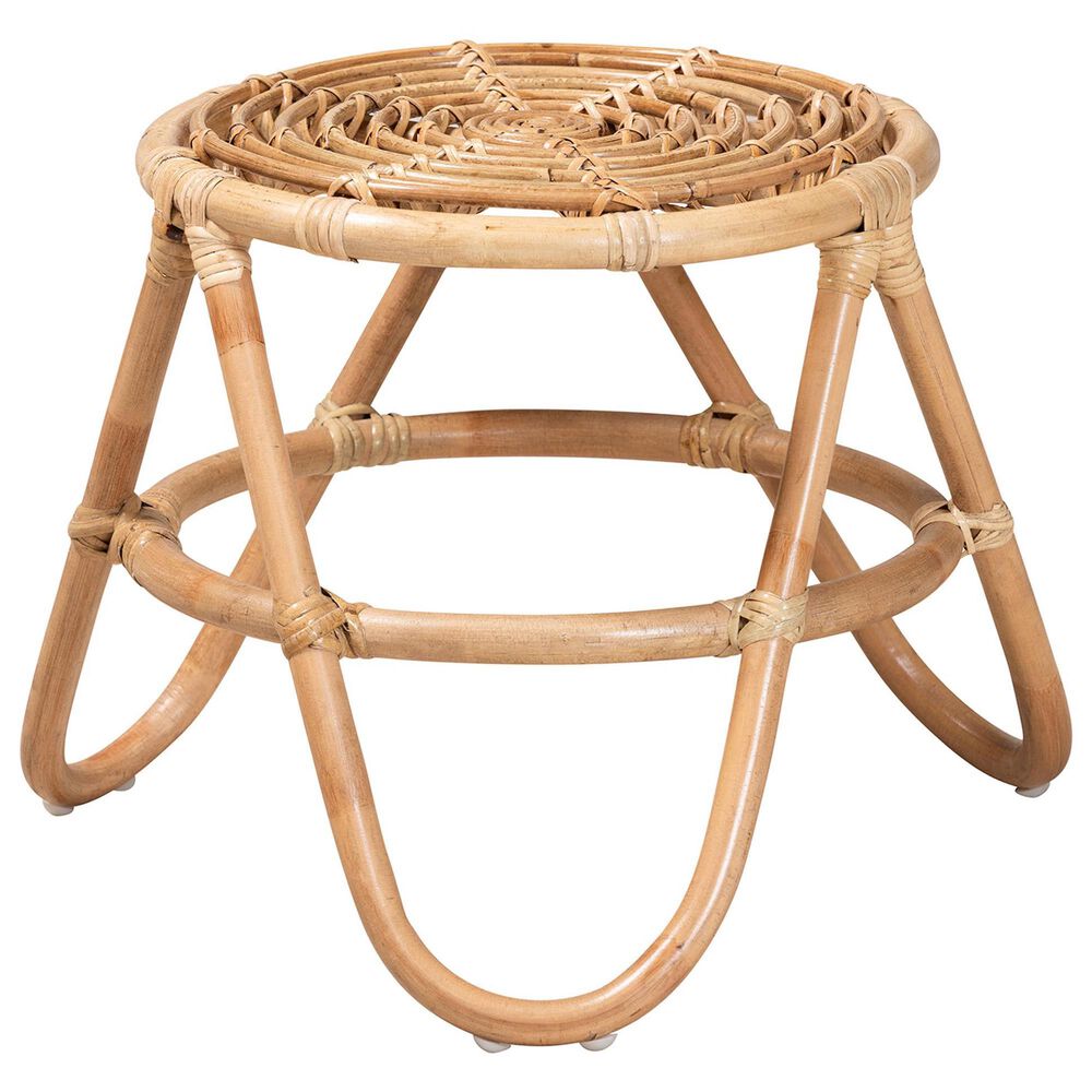 Baxton Studio Jacinda End Table in Natural Brown, , large