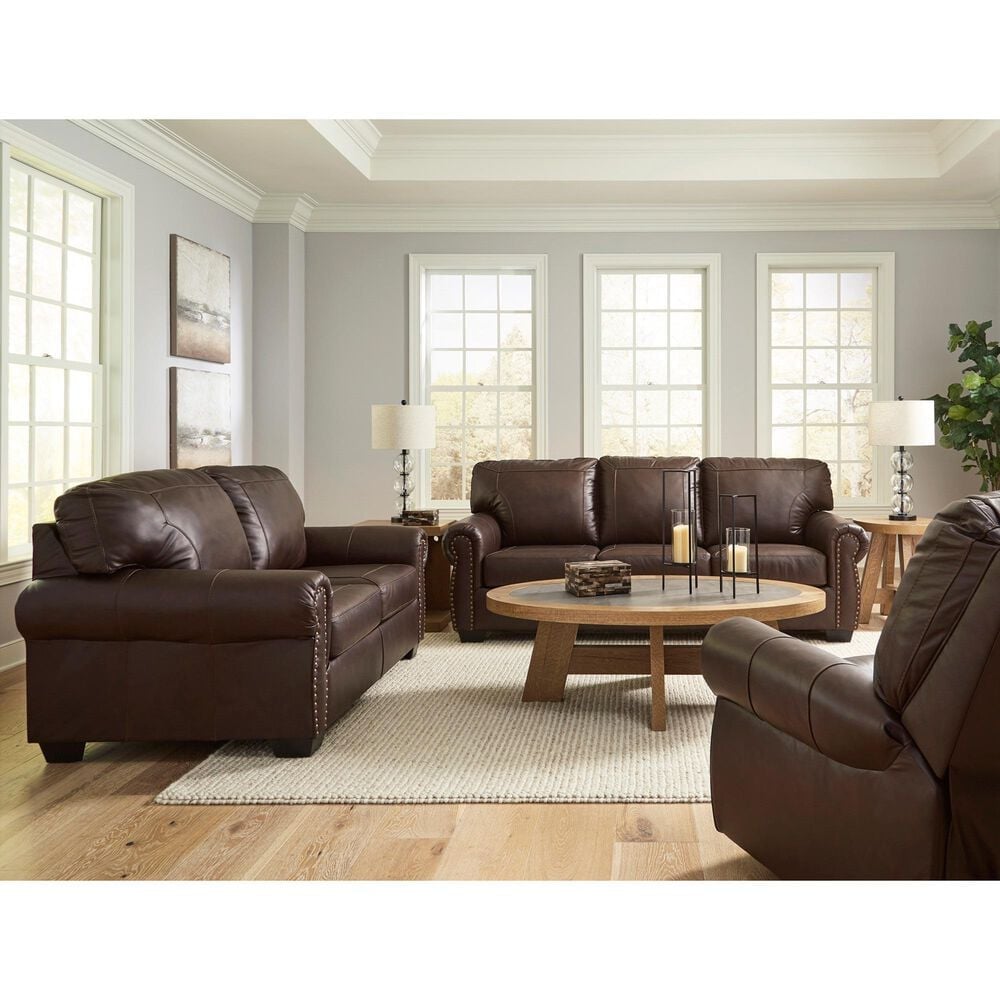 Ashley Colleton Stationary Sofa and Rocker Recliner Set in Dark Brown, , large