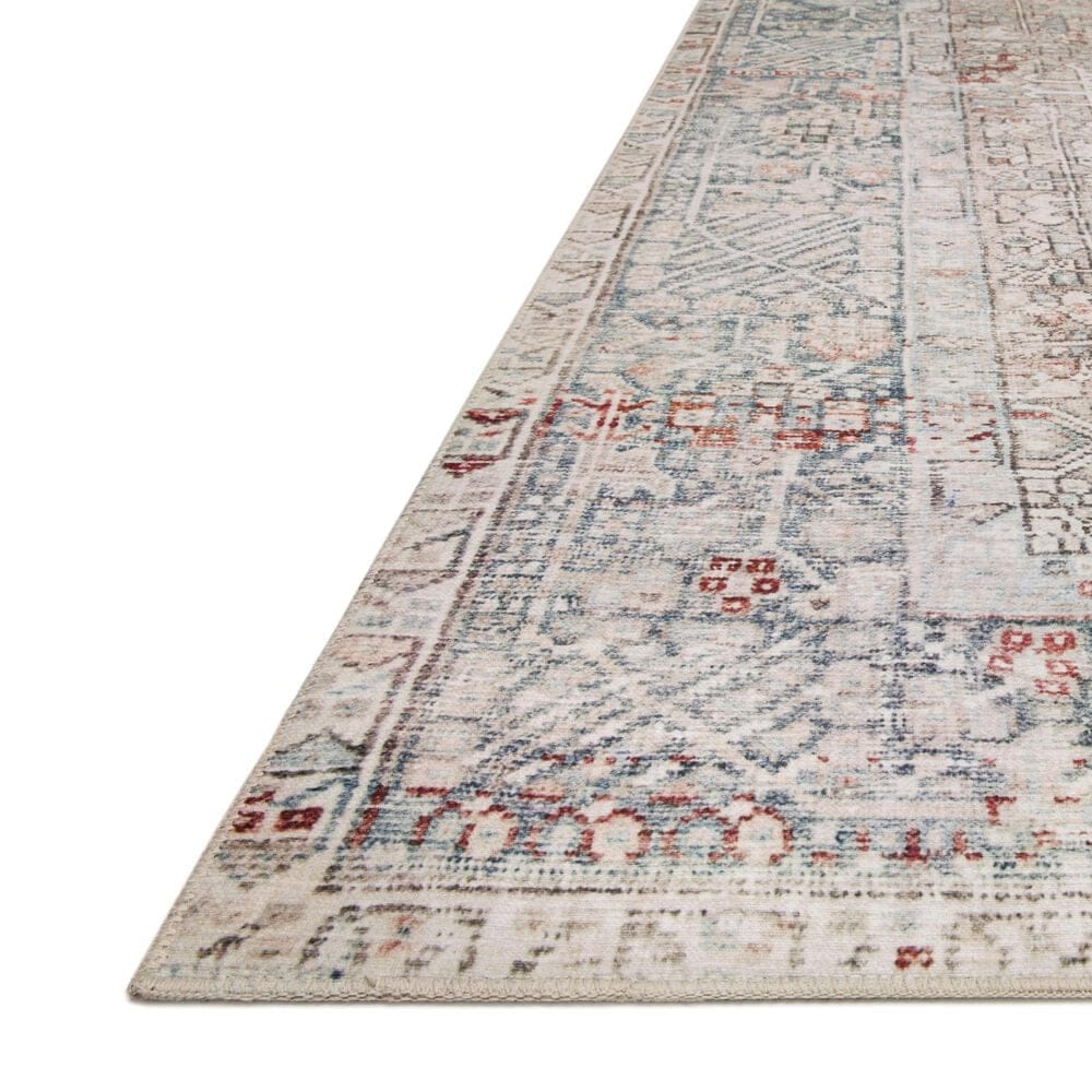 Chris Loves Julia x Loloi Jules 7&#39;6&quot; x 9&#39;6&quot; Natural and Ocean Area Rug, , large