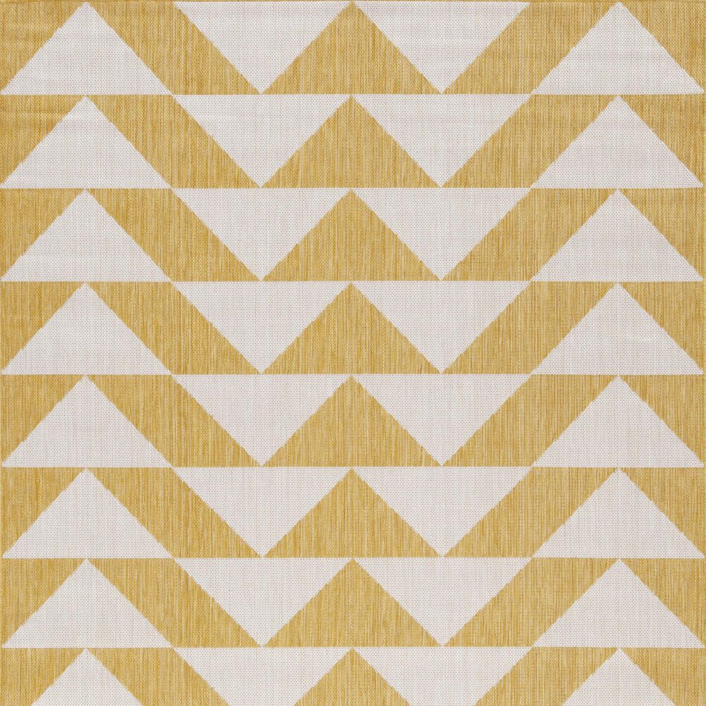 Ashley Thomley Indoor/Outdoor 5&#39; x 7&#39; Ivory and Yellow Area Rug, , large