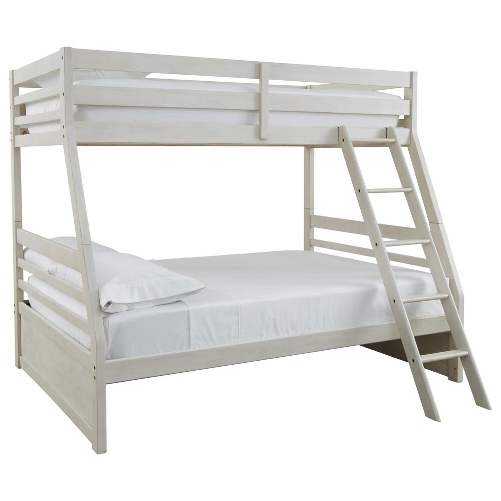 Ashley Robbinsdale Twin over Full Bunk Bed in Antique White, , large