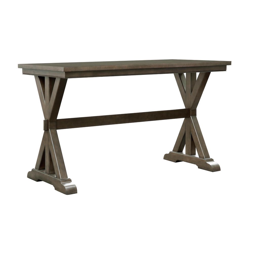 Drew and Jonathan Home Denman Bar Height Dining Table in Brown - Table Only, , large