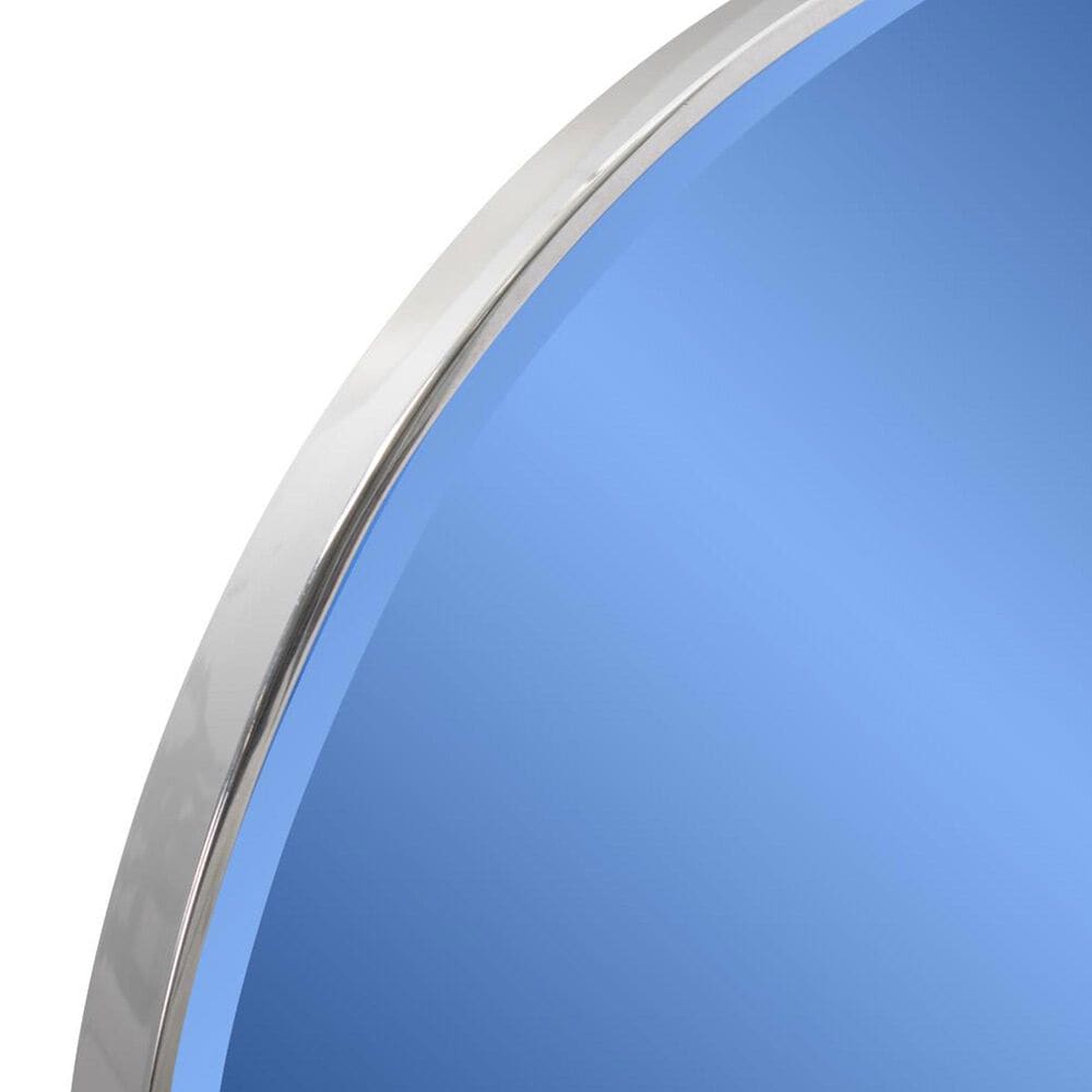 Howard Elliott Broidy Round Mirror in Sapphire Blue and Gold, , large