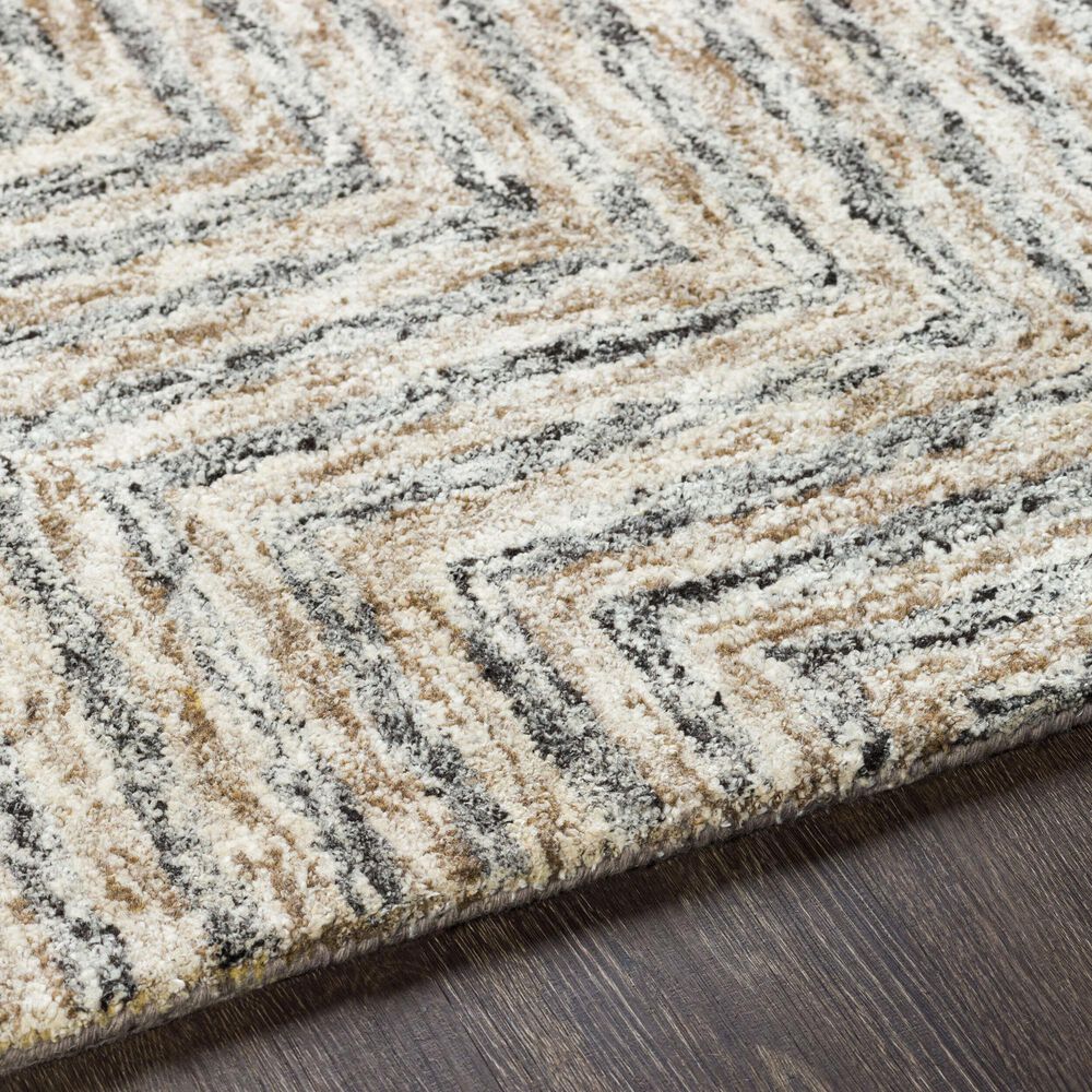 Surya Falcon Light Gray, Taupe and Dark Brown 8&#39; x 10&#39; Area Rug, , large
