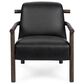 Classic Home Azoria Leather Accent Chair in Black, , large