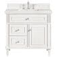 James Martin Vanities Lorelai 36" Single Vanity in Bright White with 3 cm Ethereal Noctis Quartz Top, , large