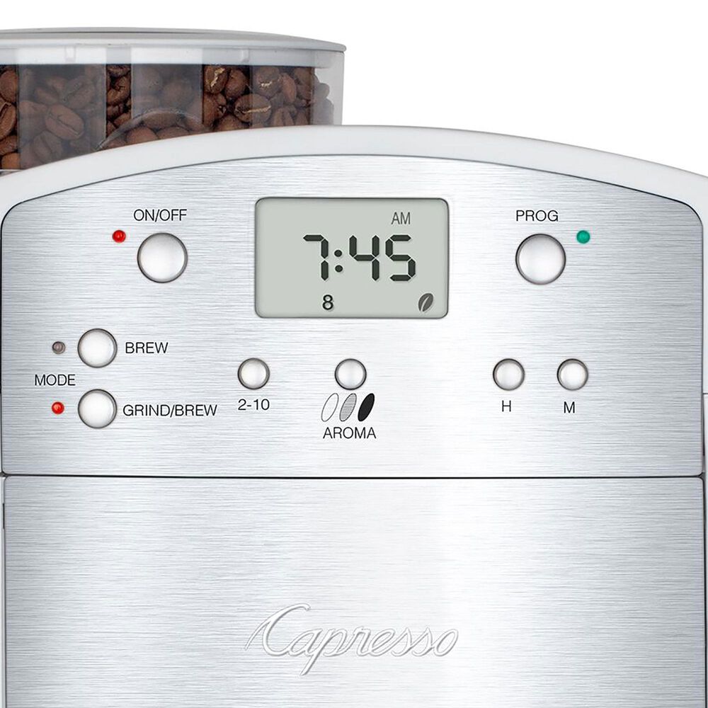 Capresso Coffee Team GS in White and Stainless Steel, , large