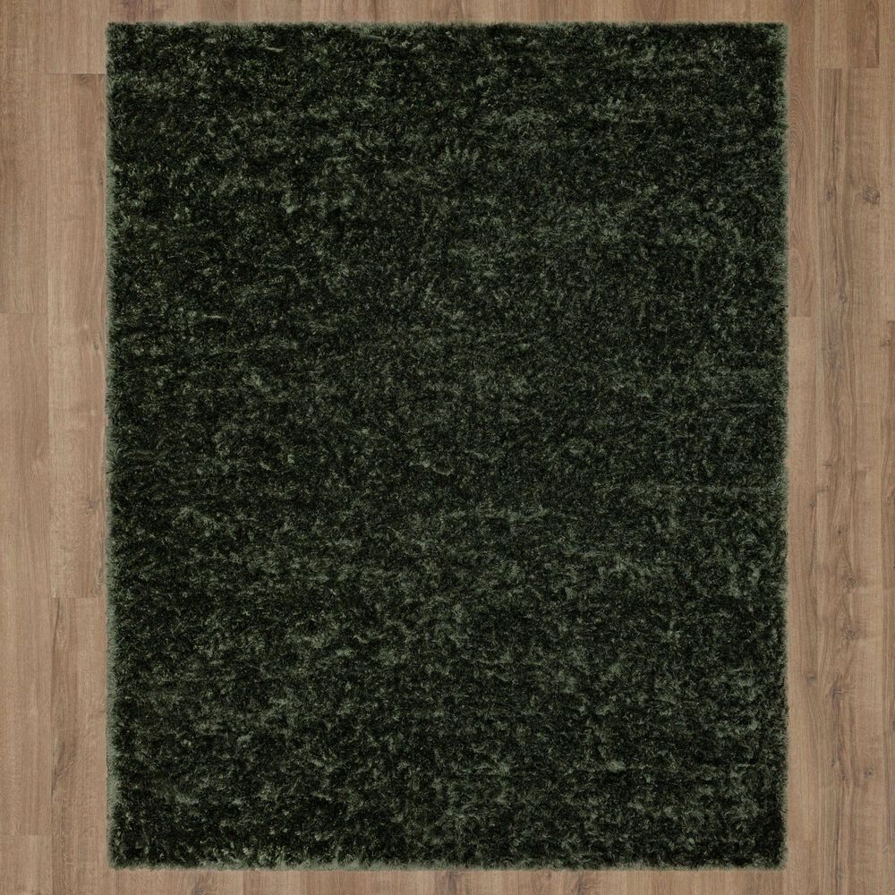 Karastan Billow Shag 5&#39;3&quot; x 8&#39; Olive Area Rug, , large