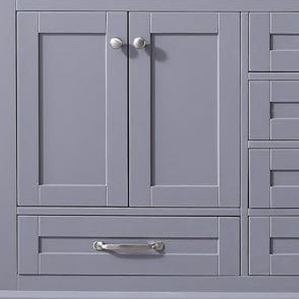 Lexora Home Dukes 60&quot; Double Bathroom Vanity with 58&quot; Mirror in Dark Grey, , large