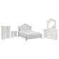 Ashley Montelaine 5-Piece King Panel Bedroom Set in Antique White, , large
