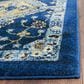 Safavieh Evoke EVK224A 10" x 14" Royal and Ivory Area Rug, , large