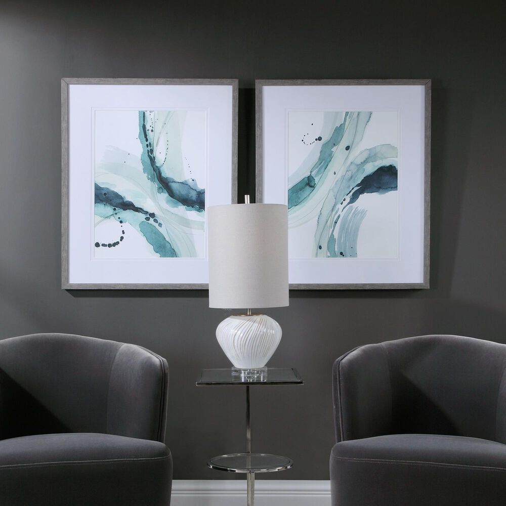 Uttermost Depth Abstract Watercolor Prints (Set of 2), , large