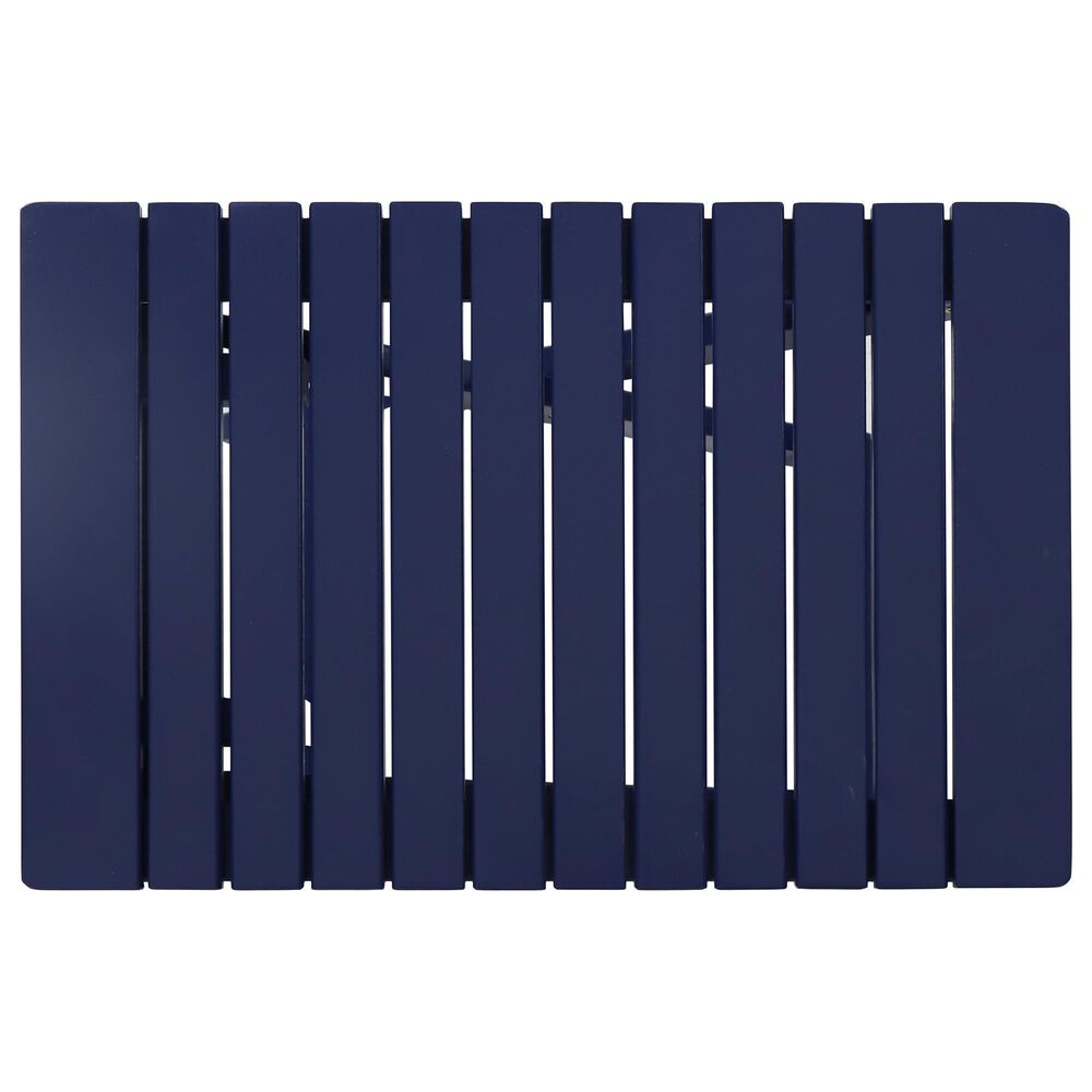Hearth and Haven Folding Patio Side Table in Navy Blue, , large