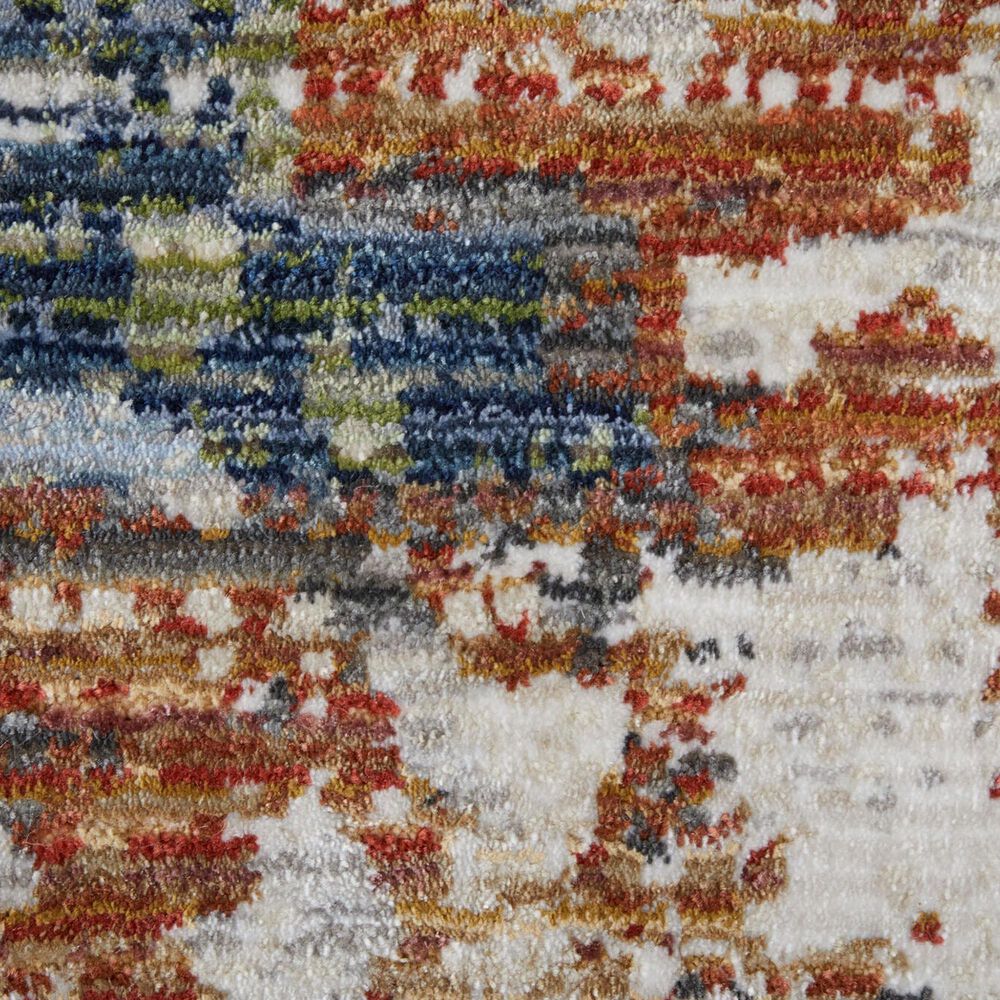 Feizy Sonora 39NUF 7&#39;10&quot; x 10&#39;3&quot; Ivory and Multicolor Area Rug, , large