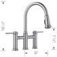 Blanco Empressa Pull-Down Bridge Faucet 1.5 GPM in PVD Steel, , large