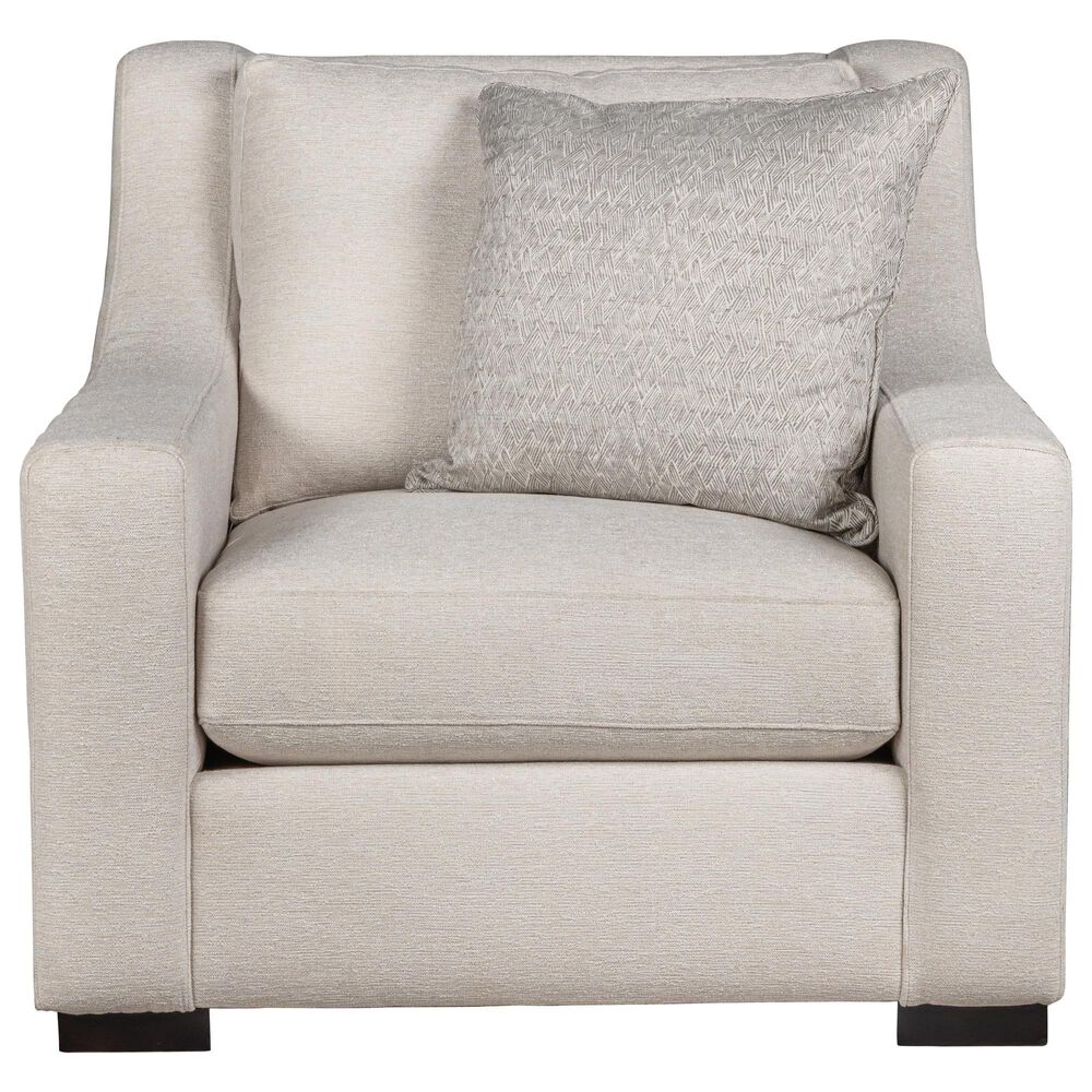Bernhardt Germain Accent Chair in White and Cream, , large