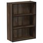 HOMLUX 3-Tier Open Shelf Bookcase in Columbia Walnut, , large
