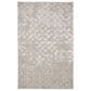 Feizy Micah Beige and Silver 3"11" x 6" Area Rug, , large