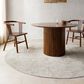 Surya Masterpiece Light Gray, Cream and Medium Gray 7"10" Round Area Rug, , large